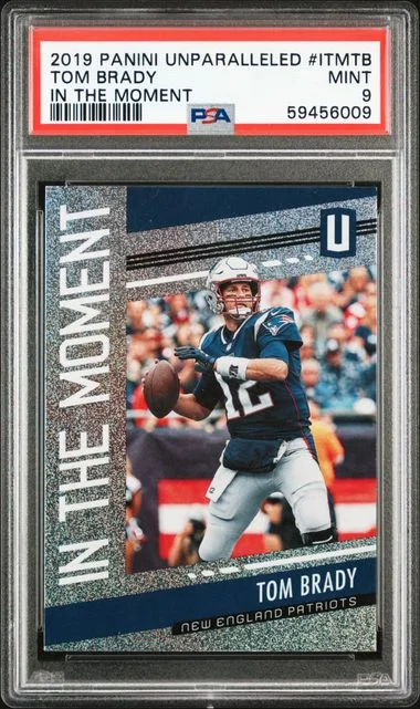 2019 Panini Tom Brady Unparalleled In The Moment #ITMTB card image