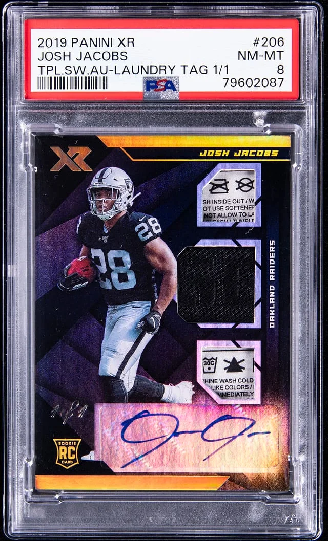 2019 Panini Xr Triple Swatch #no-number card image