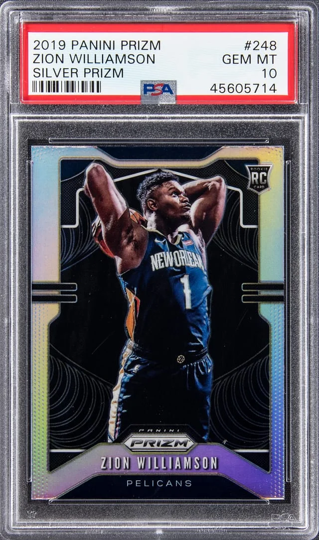 2019 Panini Zion Williamson Silver Prizm #248 card image