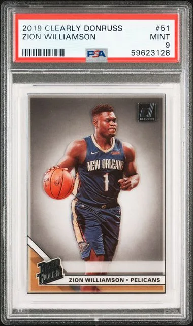 2019 Panini Zion Williamson Clearly Donruss #51 card image
