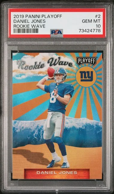 2019 Playoff Daniel Jones Wave #2 card image