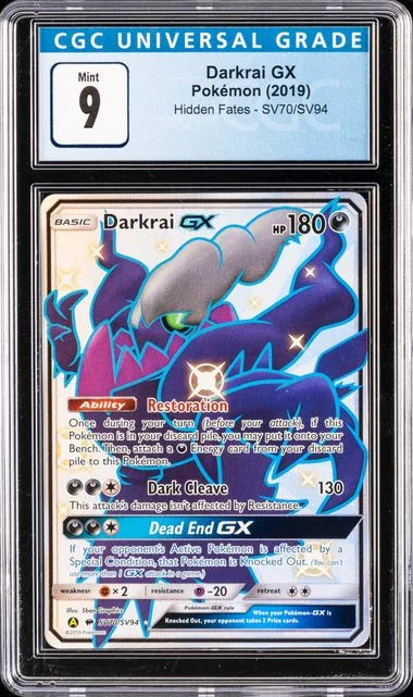 2019 Pokemon Hidden Fates Darkrai Gx #Sv70 card image