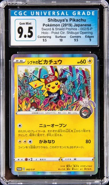 2019 Pokemon Japanese Sword and Shield Promos Pokemon Center Shibuya Opening Holofoil Shibuya's Pikachu #002 card image