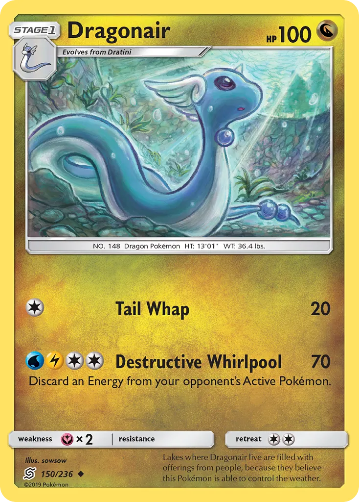 2019 Unified Minds Dragonair #149/236 Uncommon card image