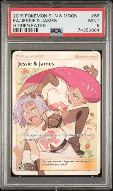 2019 Pokemon Sun & Moon Hidden Fates Full Art Jessie & James #68 card image