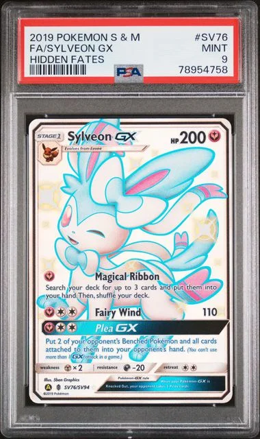 2019 Pokemon Sun & Moon Hidden Fates Full Art/Sylveon Gx #Sv76 card image