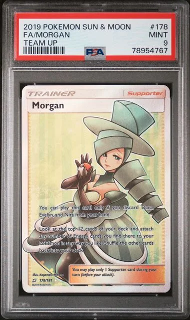 2019 Pokemon Sun & Moon Team Up Full Art/Morgan #178 card image