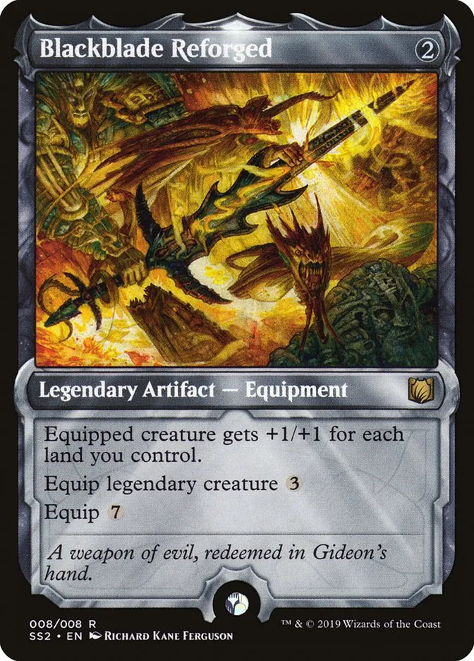 2019 Signature Spellbook: Gideon Blackblade Reforged rare #8 unlisted card image