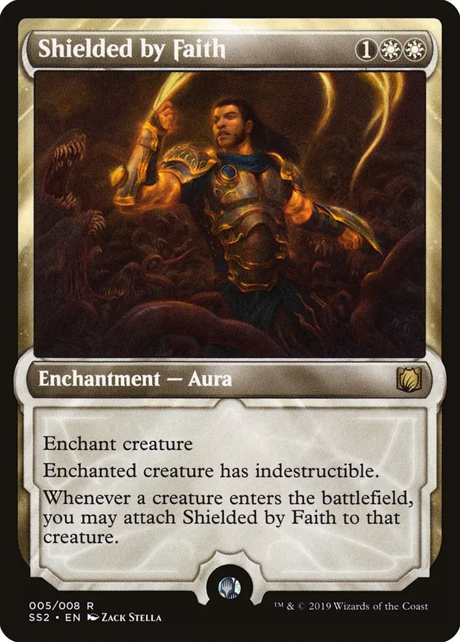 2019 Signature Spellbook: Gideon Shielded by Faith rare #5 unlisted card image