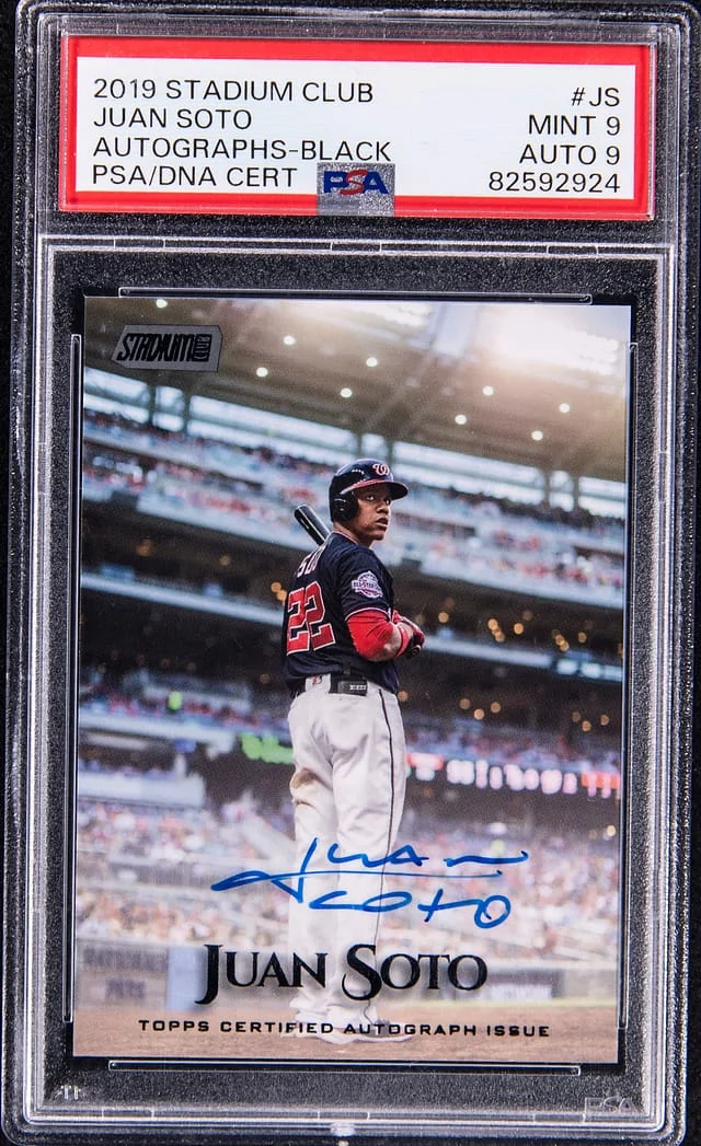 2019 Stadium Club Juan Soto Autographs-Black #JS card image