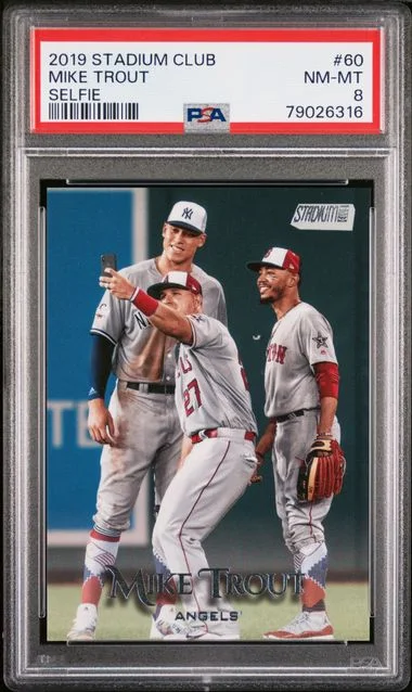 2019 Stadium Club Mike Trout Selfie #60 card image