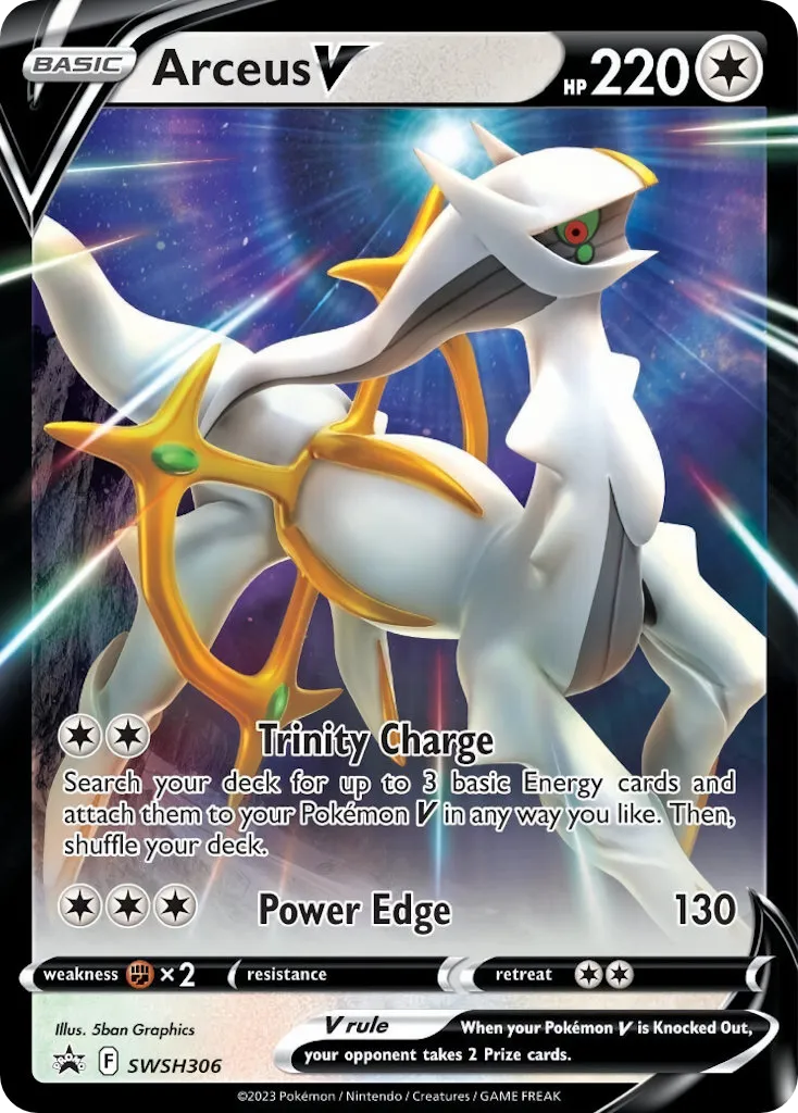 2019 SWSH Black Star Promos Arceus V #SWSH204 card image