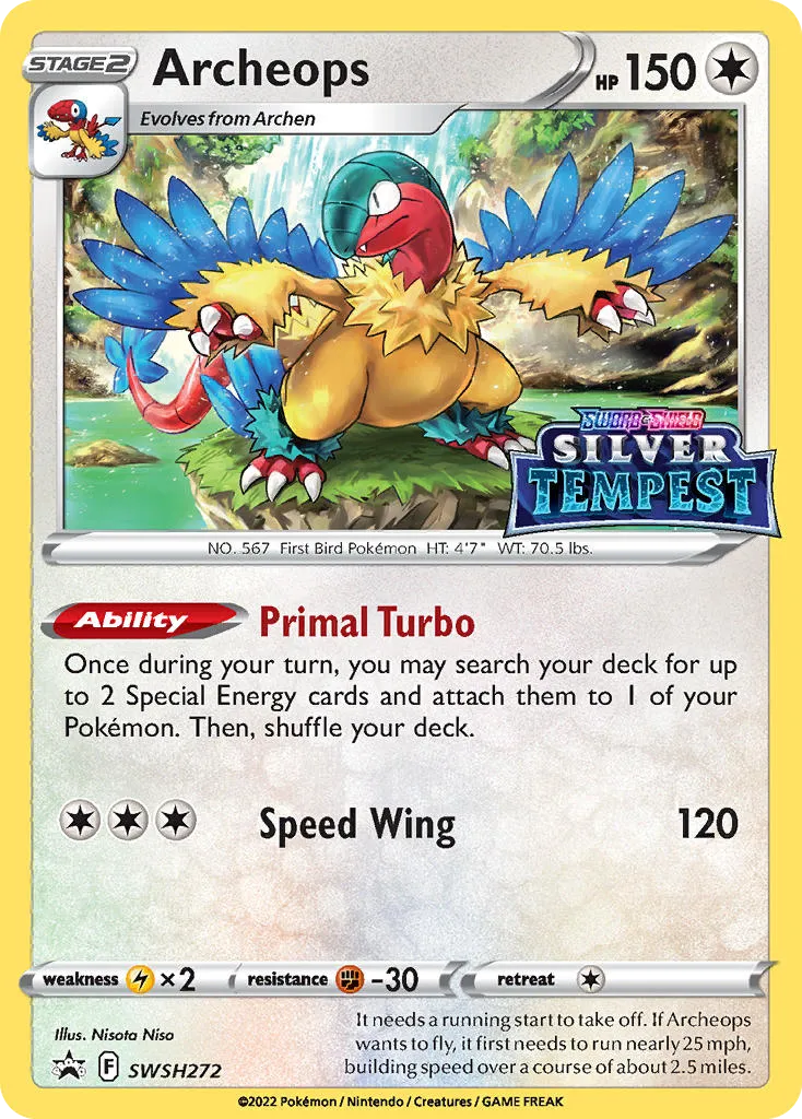 2019 SWSH Black Star Promos Archeops #SWSH272 card image