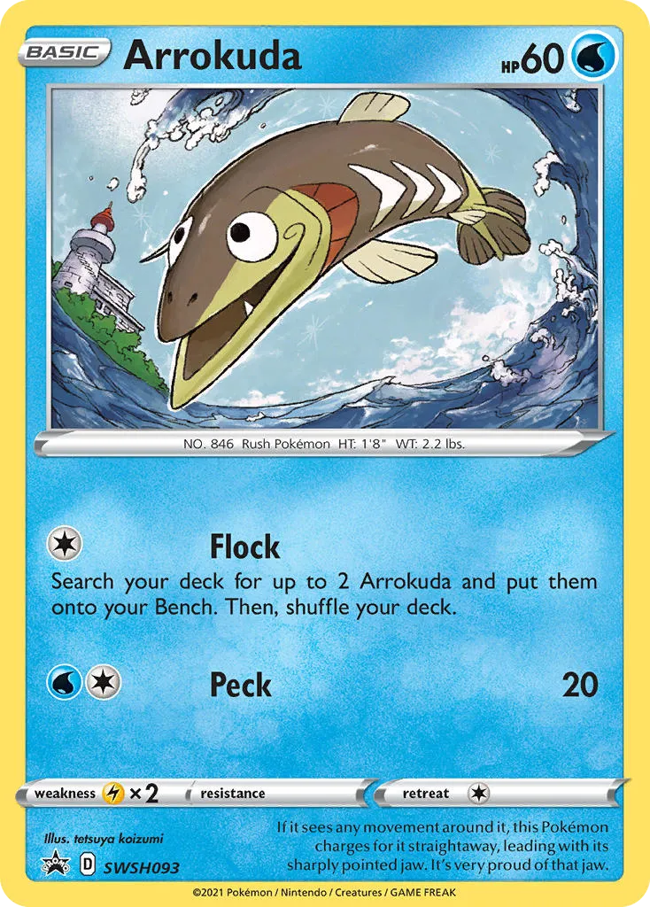 2019 SWSH Black Star Promos Arrokuda #SWSH093 card image
