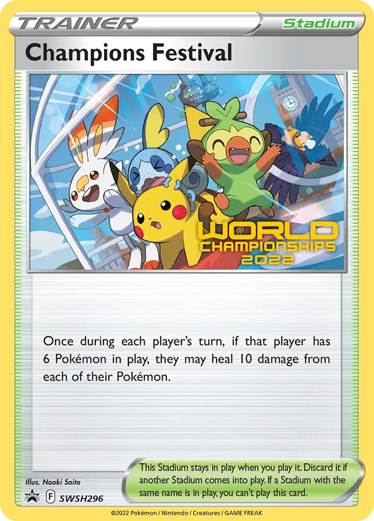 2019 SWSH Black Star Promos Champions Festival #SWSH296 card image