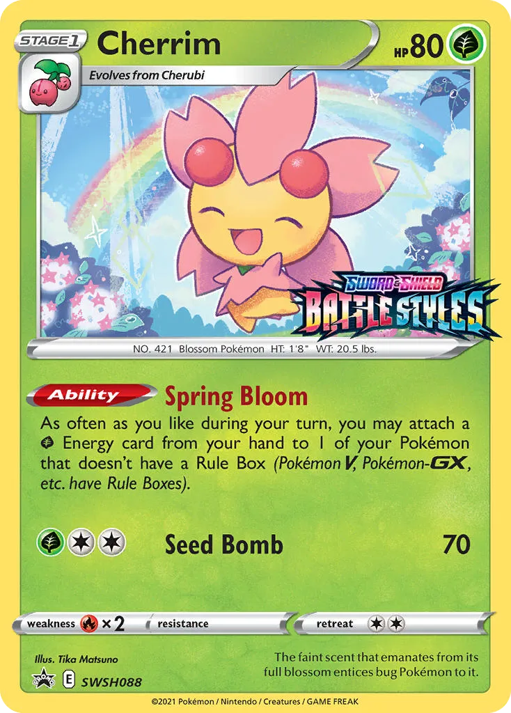 2019 SWSH Black Star Promos Cherrim #SWSH088 card image