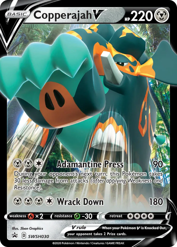 2019 SWSH Black Star Promos Copperajah V #SWSH030 card image