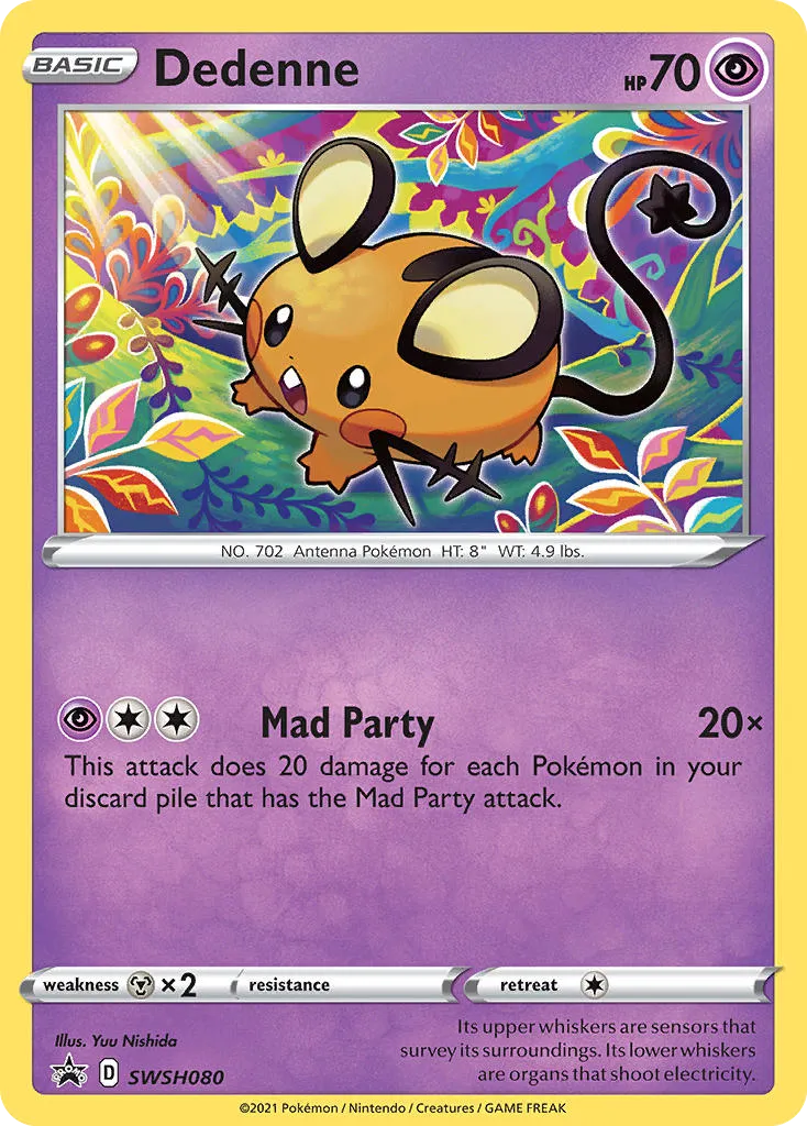 2019 SWSH Black Star Promos Dedenne #SWSH080 card image