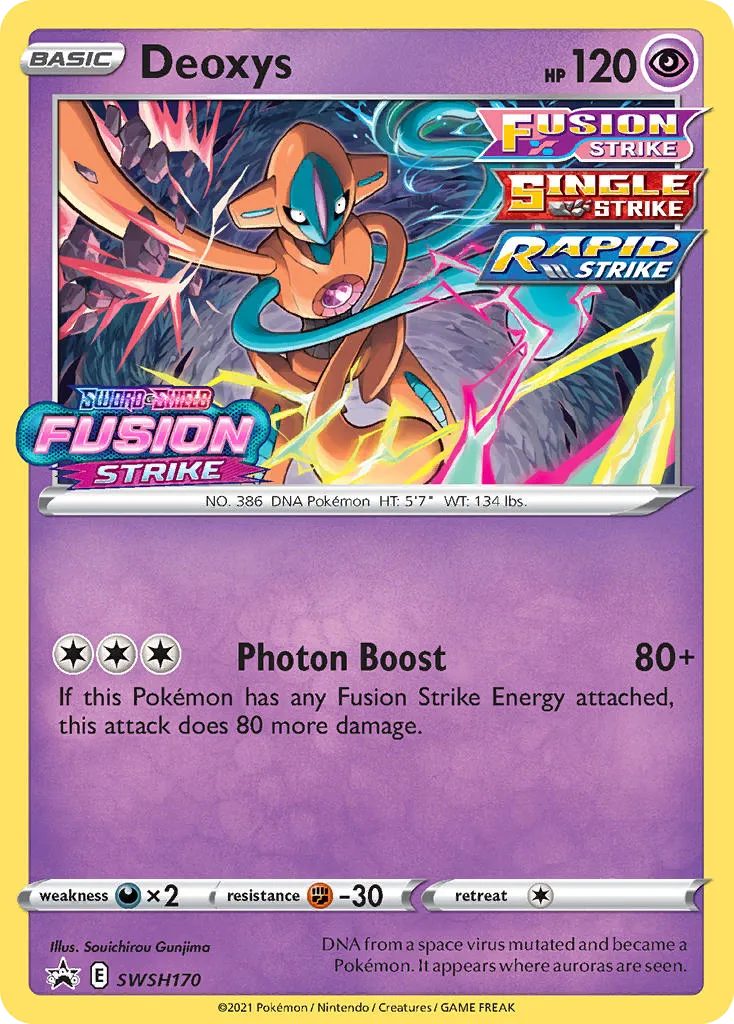 2019 SWSH Black Star Promos Deoxys #SWSH170 card image