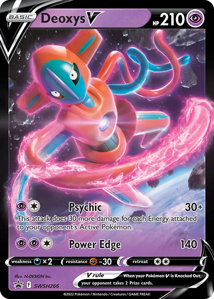 2019 SWSH Black Star Promos Deoxys V #SWSH266 card image