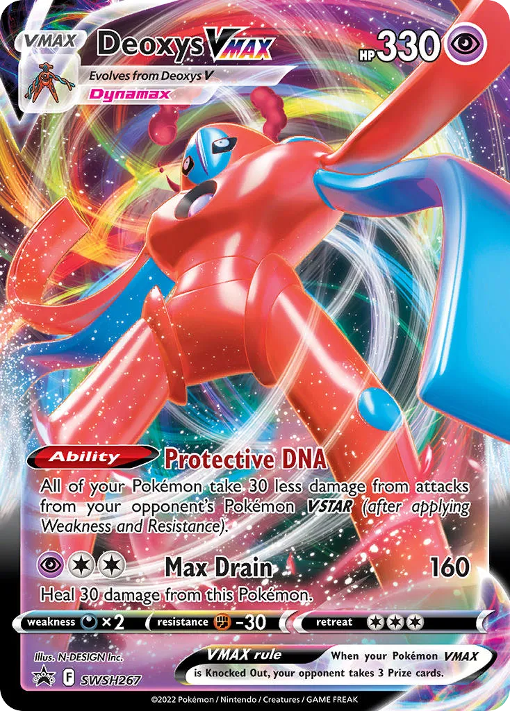 2019 SWSH Black Star Promos Deoxys VMAX #SWSH267 card image