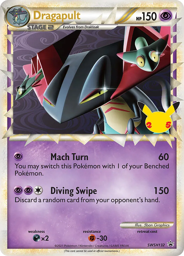 2019 SWSH Black Star Promos Dragapult #SWSH132 card image