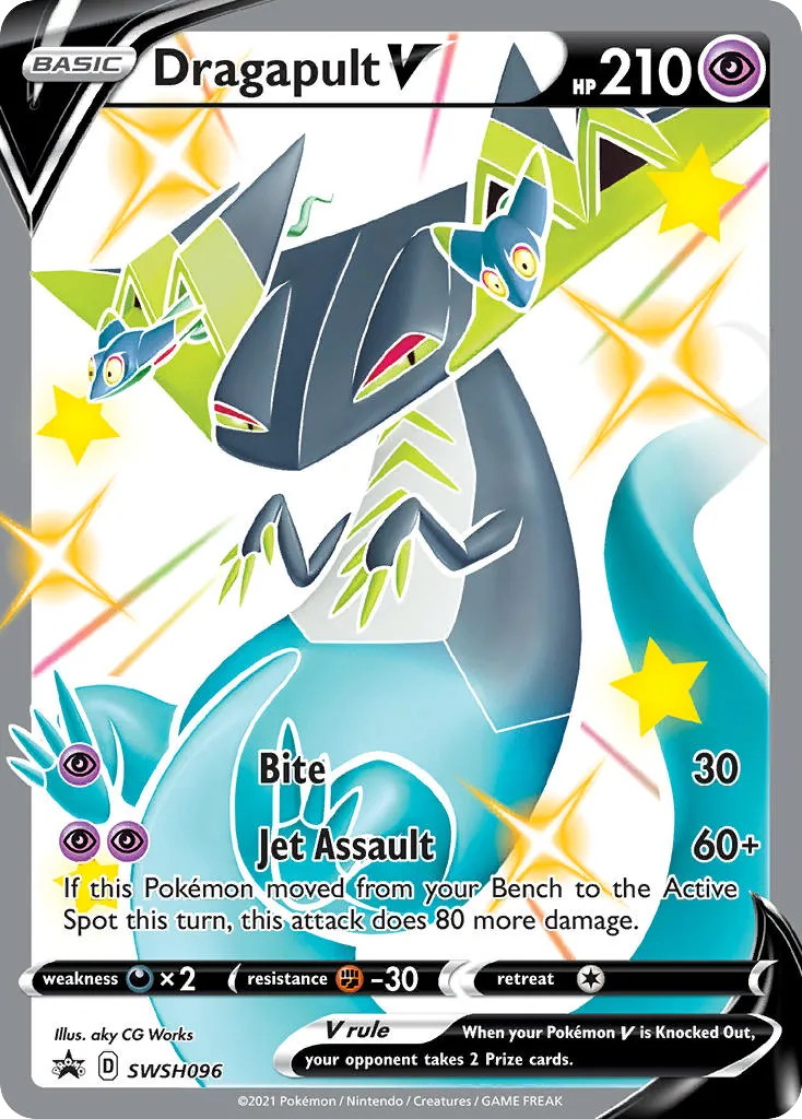 2019 SWSH Black Star Promos Dragapult V #SWSH096 card image