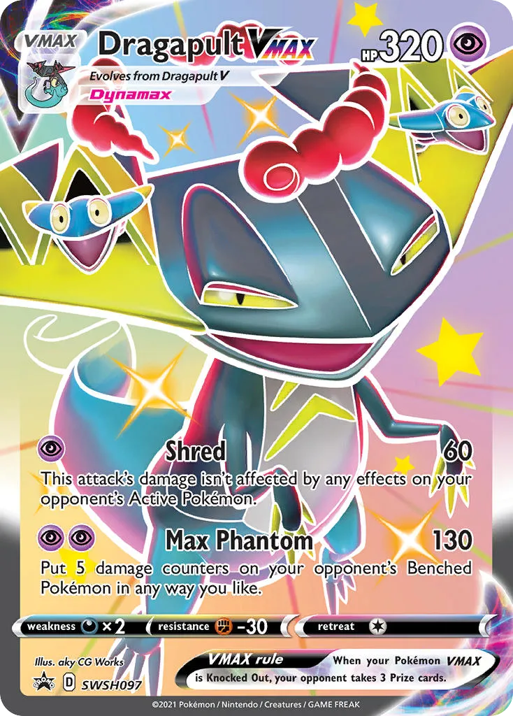 2019 SWSH Black Star Promos Dragapult VMAX #SWSH097 card image