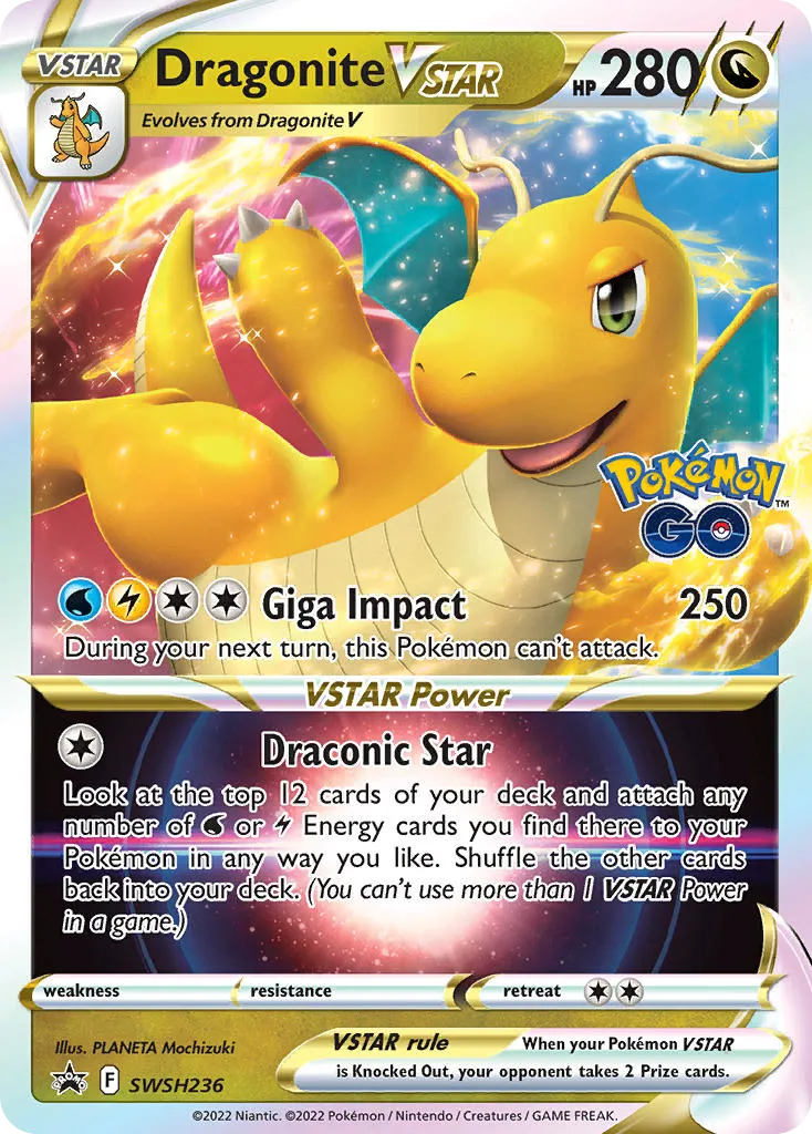2019 SWSH Black Star Promos Dragonite VSTAR #SWSH236 card image