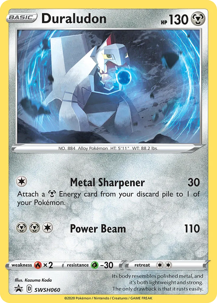 2019 SWSH Black Star Promos Duraludon #SWSH028 card image