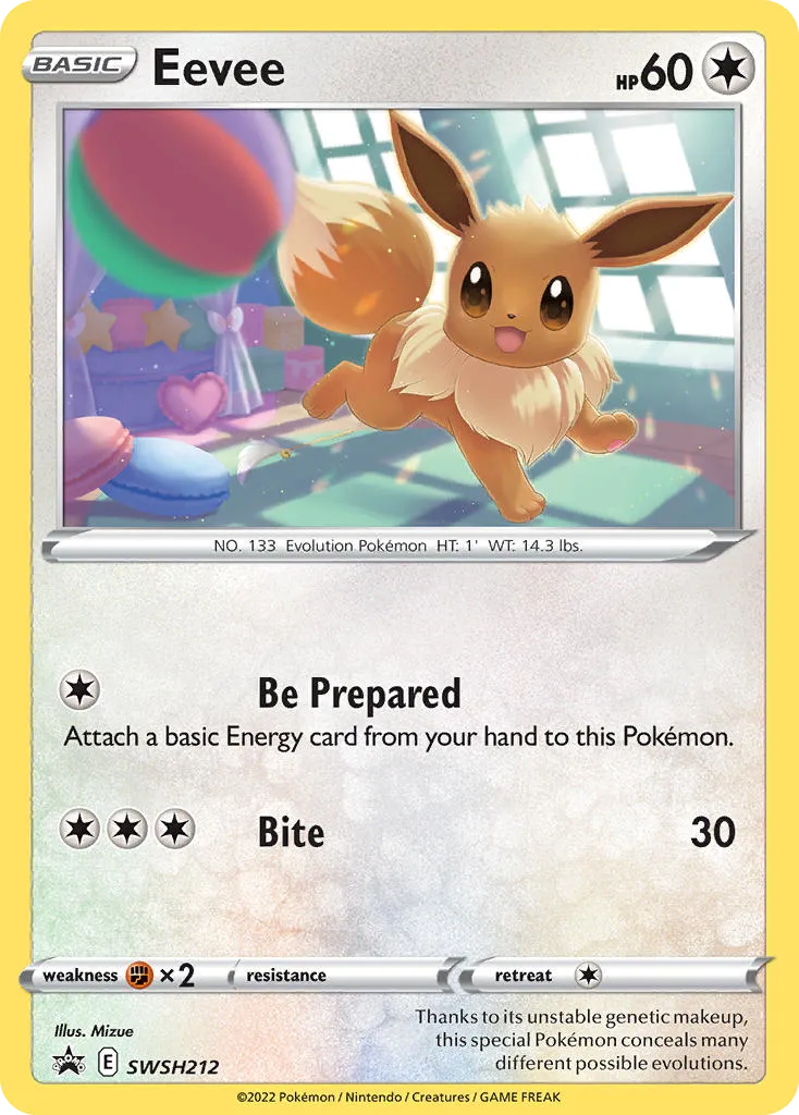 2019 SWSH Black Star Promos Eevee #SWSH190 card image