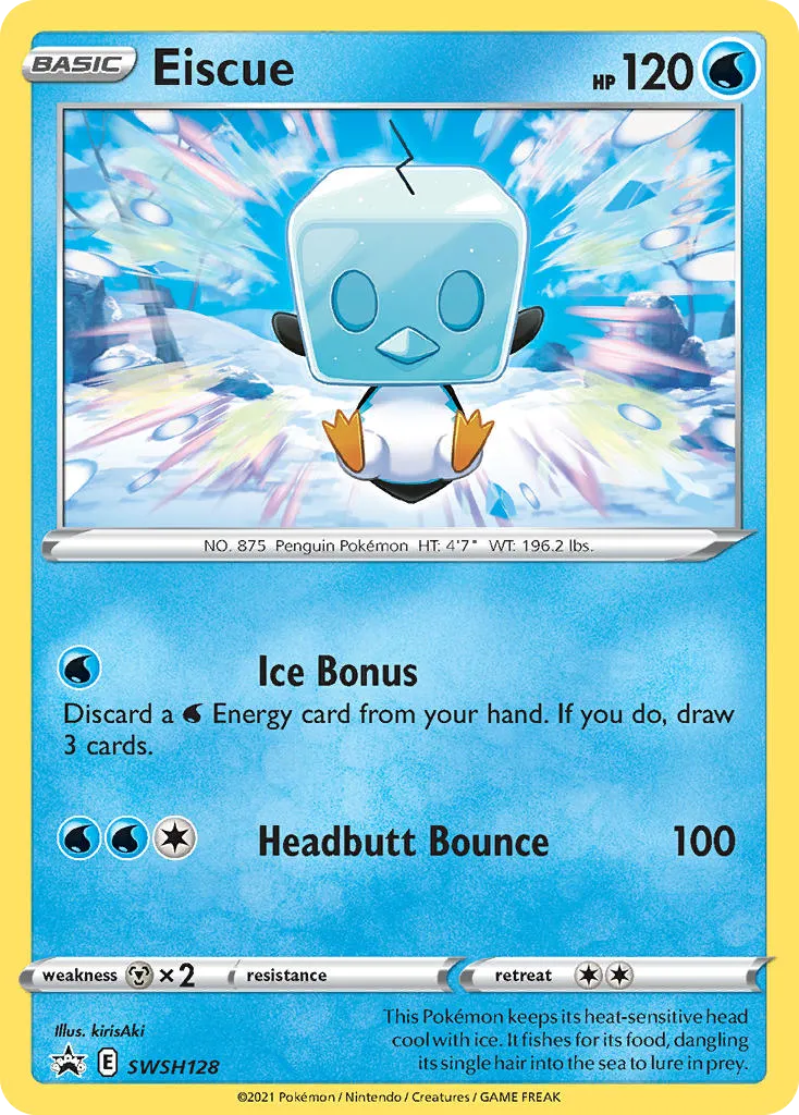 2019 SWSH Black Star Promos Eiscue #SWSH128 card image