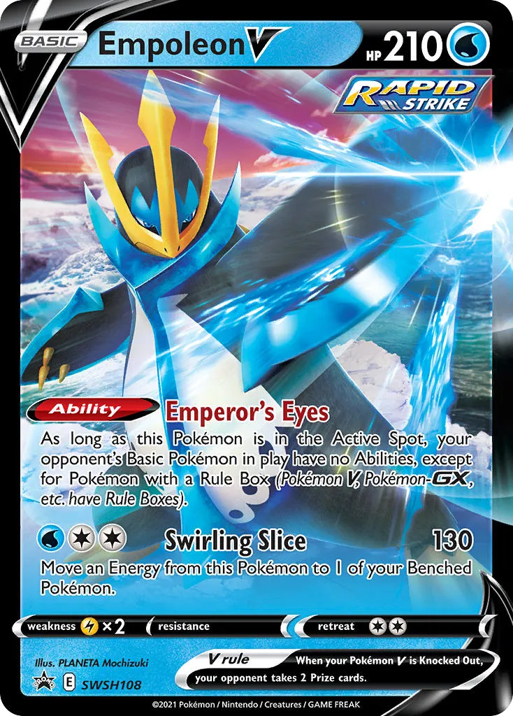 2019 SWSH Black Star Promos Empoleon V #SWSH108 card image