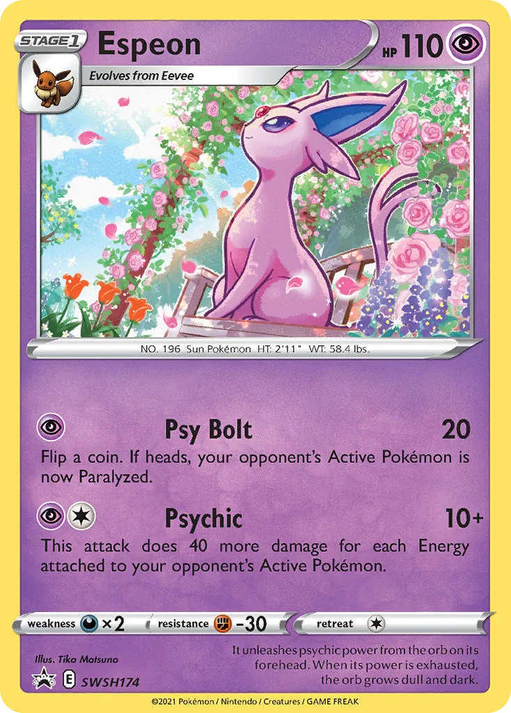 2019 SWSH Black Star Promos Espeon #SWSH174 card image