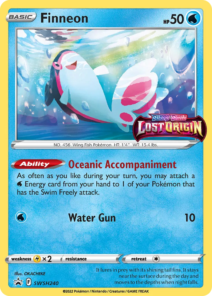 2019 SWSH Black Star Promos Finneon #SWSH240 card image
