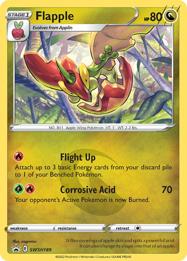2019 SWSH Black Star Promos Flapple #SWSH022 card image