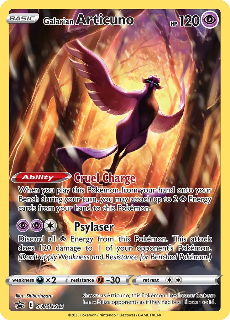 2019 SWSH Black Star Promos Galarian Articuno #SWSH123 card image