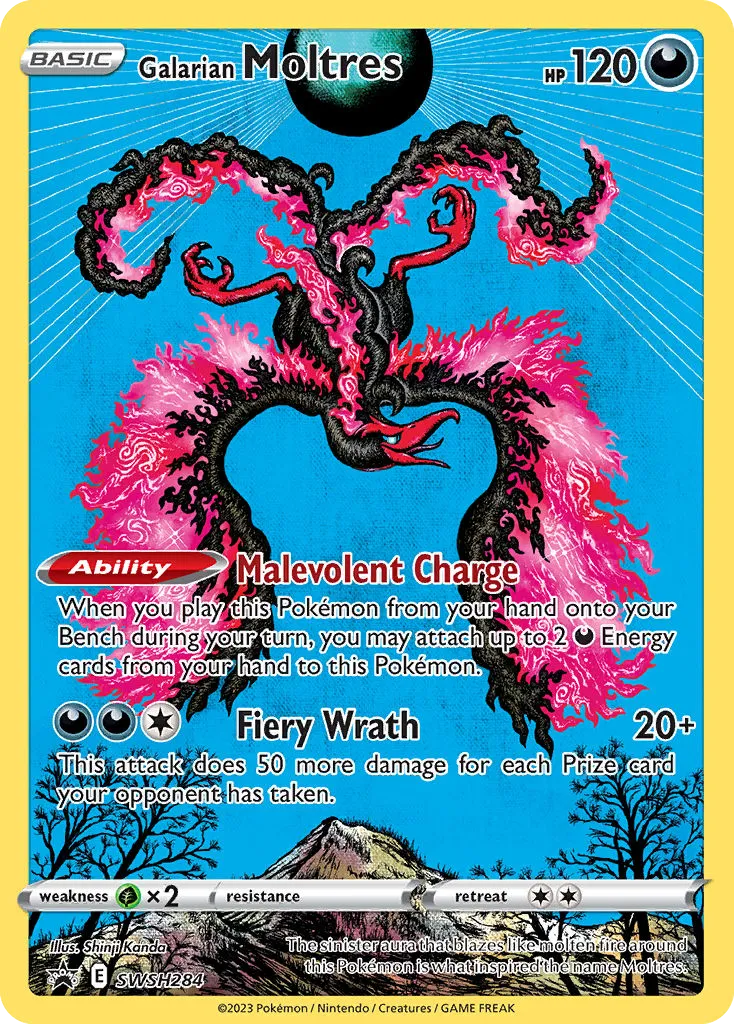 2019 SWSH Black Star Promos Galarian Moltres #SWSH125 card image
