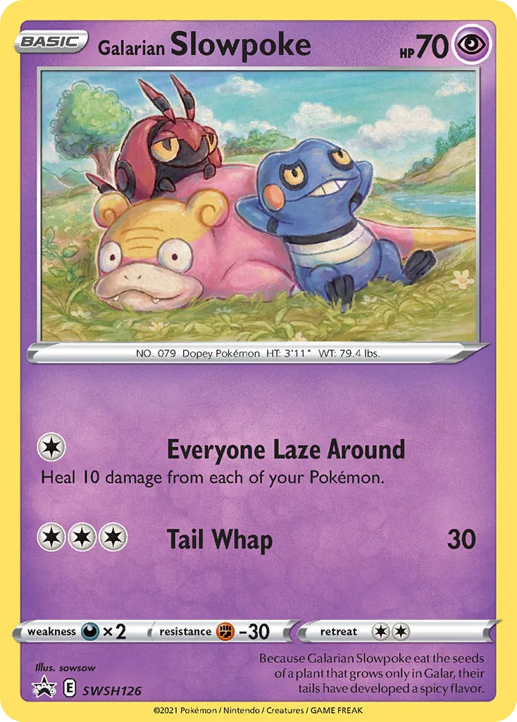 2019 SWSH Black Star Promos Galarian Slowpoke #SWSH126 card image