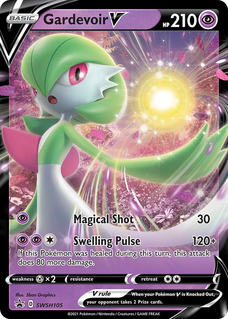 2019 SWSH Black Star Promos Gardevoir V #SWSH105 card image