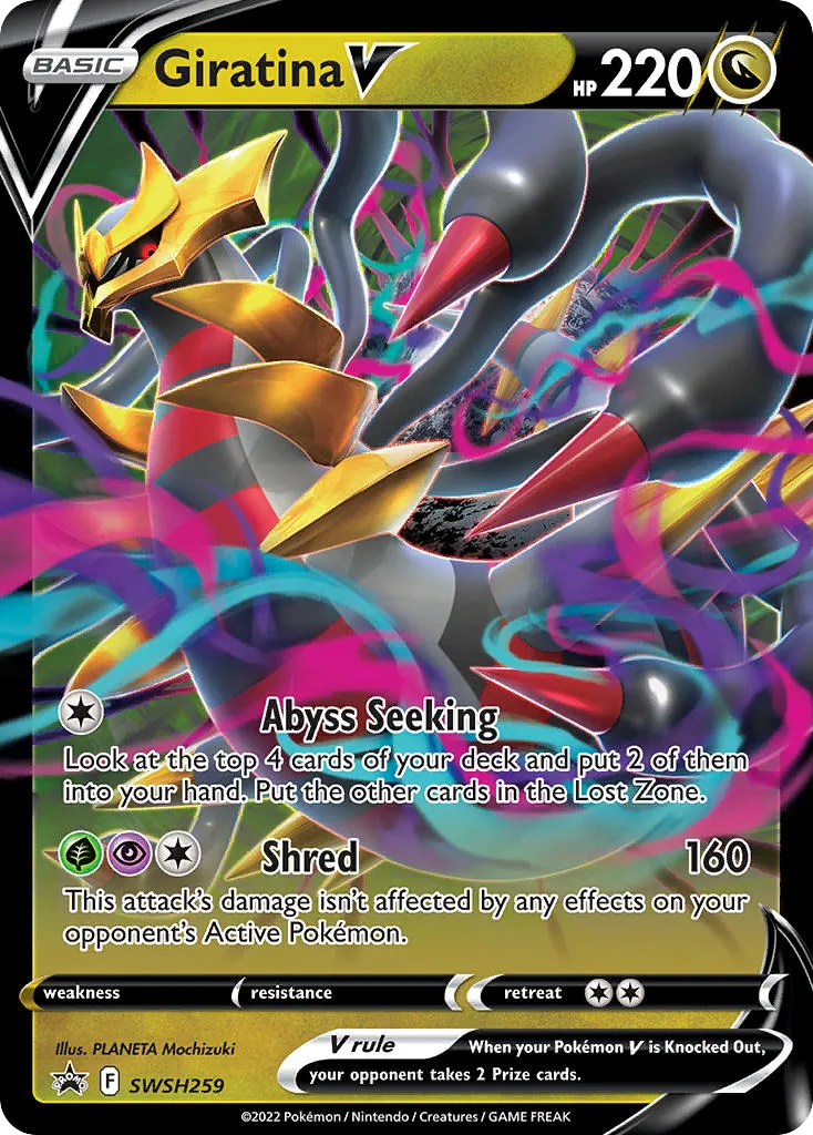 2019 SWSH Black Star Promos Giratina V #SWSH259 card image