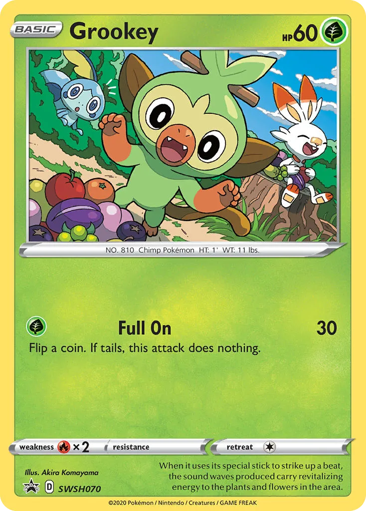 2019 SWSH Black Star Promos Grookey #SWSH001 card image