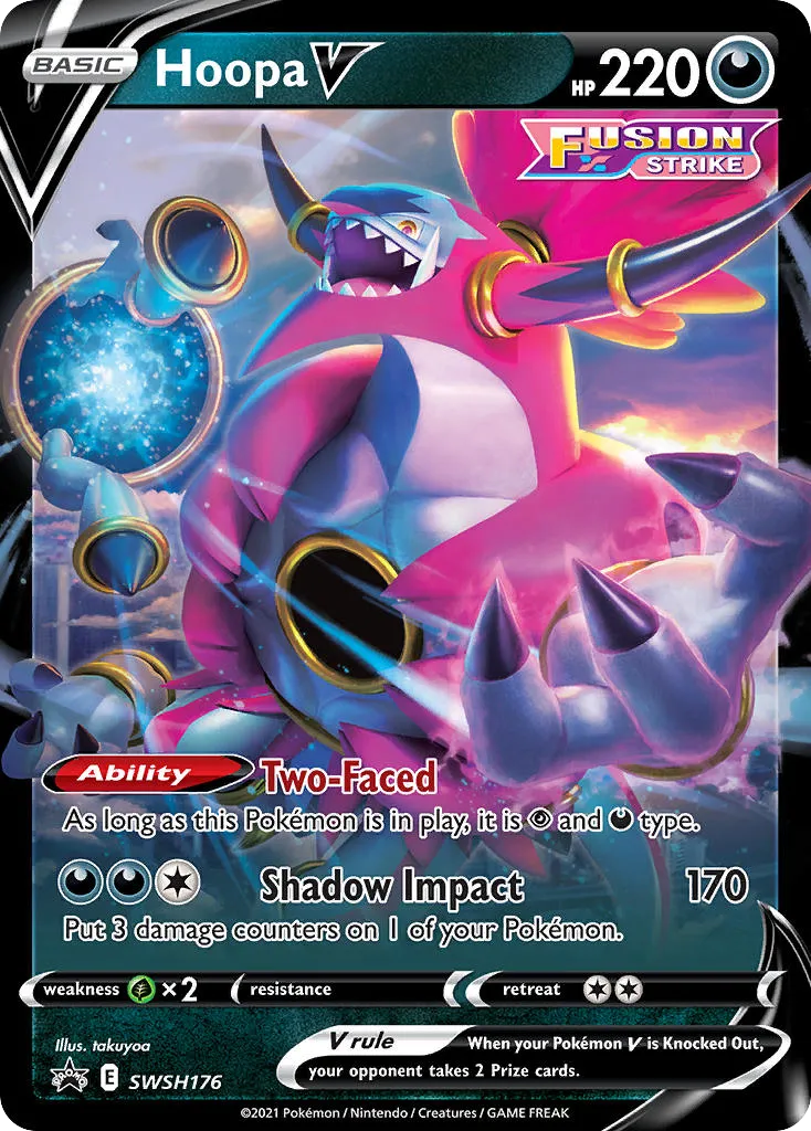 2019 SWSH Black Star Promos Hoopa V #SWSH176 card image