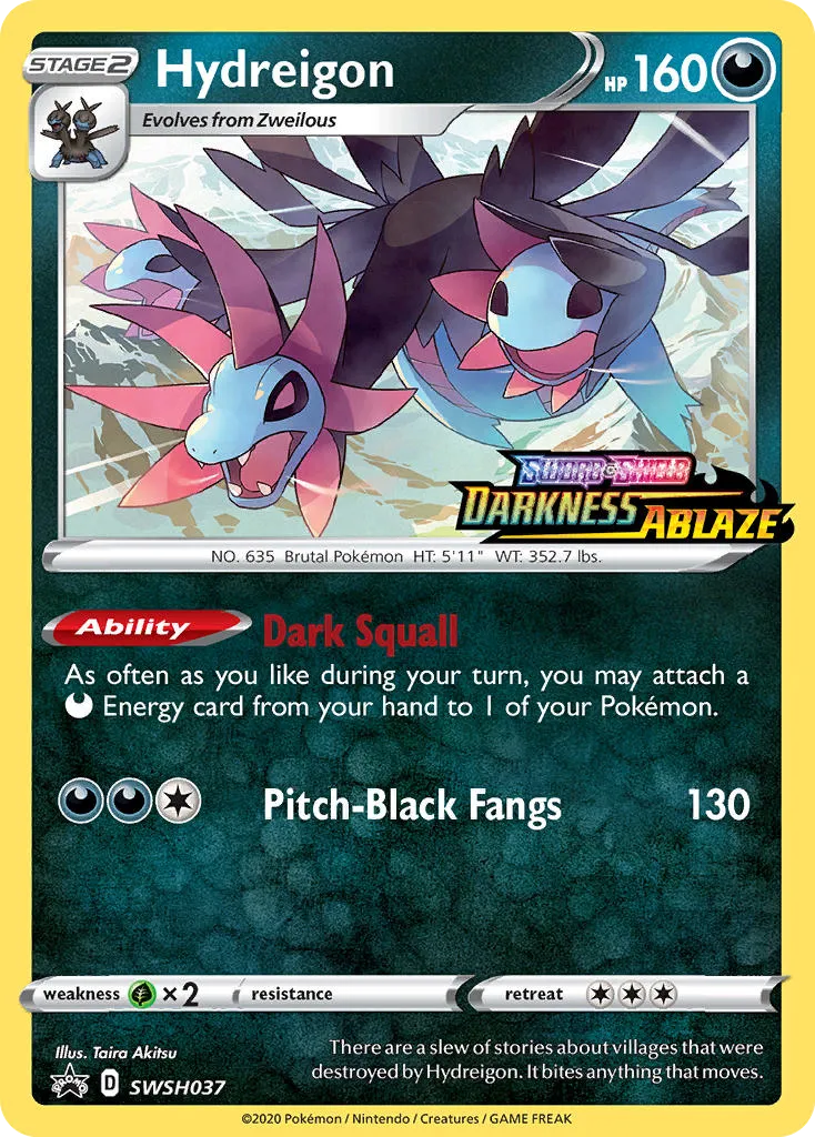 2019 SWSH Black Star Promos Hydreigon #SWSH037 card image