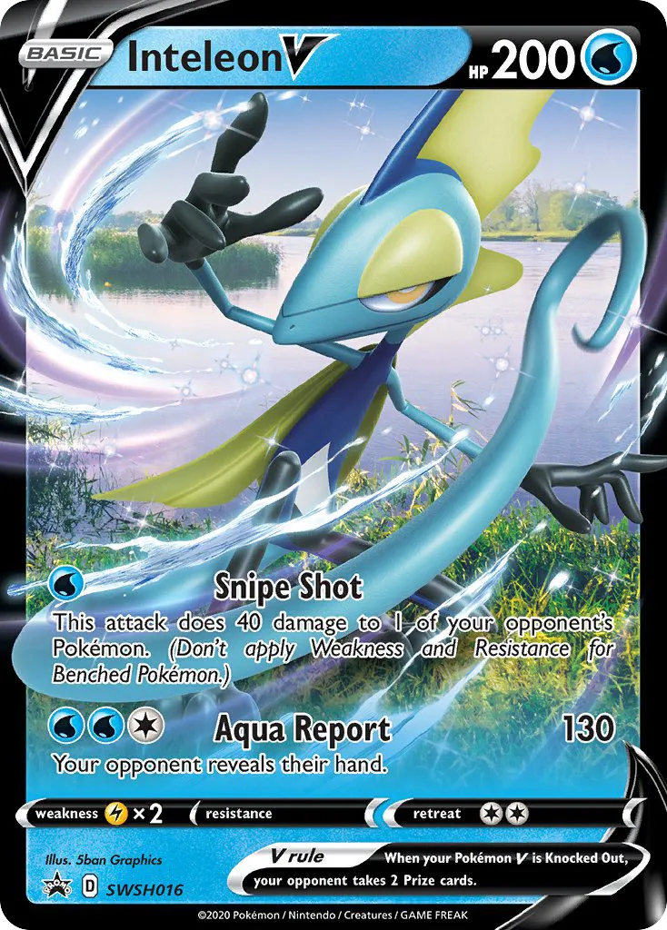 2019 SWSH Black Star Promos Inteleon V #SWSH016 card image