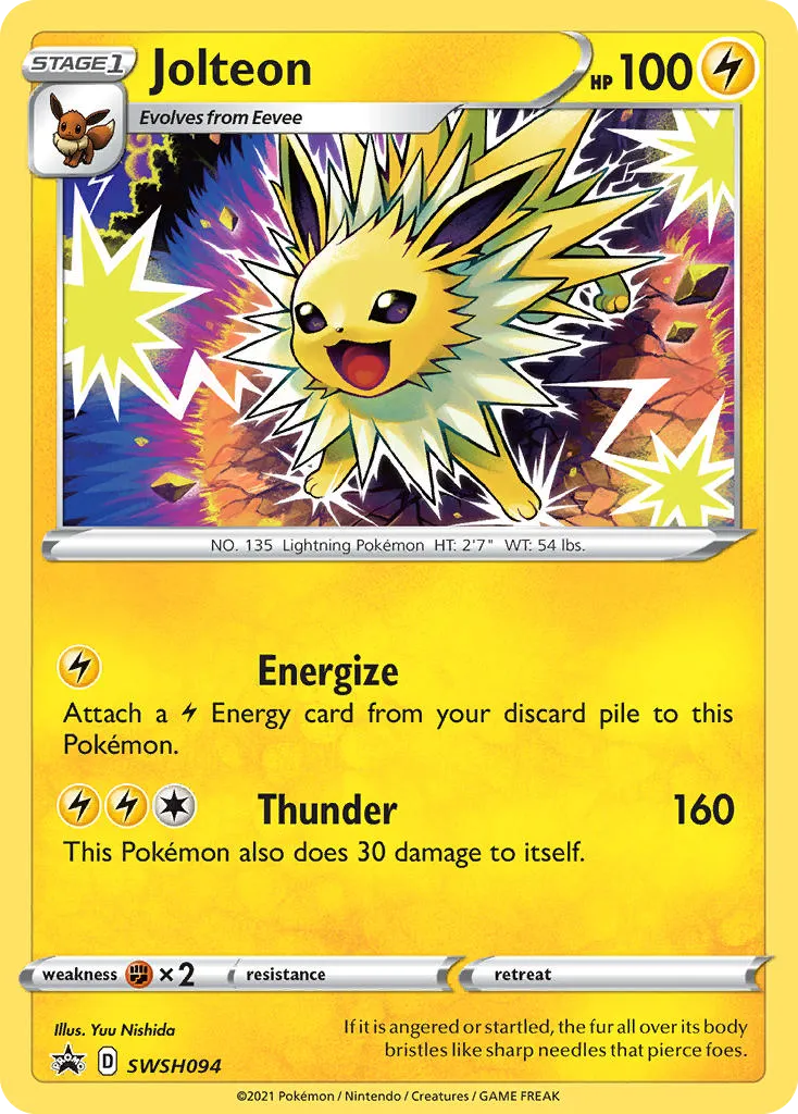2019 SWSH Black Star Promos Jolteon #SWSH094 card image