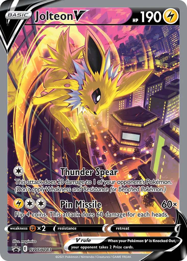 2019 SWSH Black Star Promos Jolteon V #SWSH151 card image