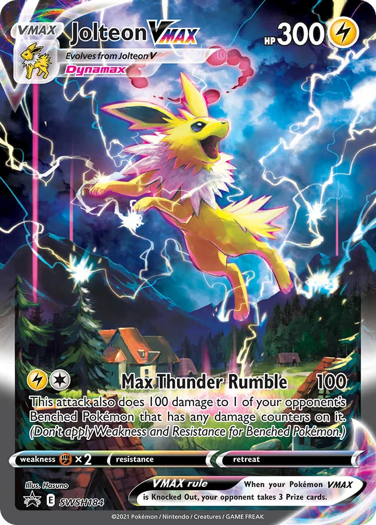 2019 SWSH Black Star Promos Jolteon VMAX #SWSH184 card image