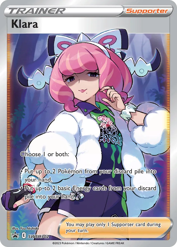 2019 SWSH Black Star Promos Klara #SWSH302 card image