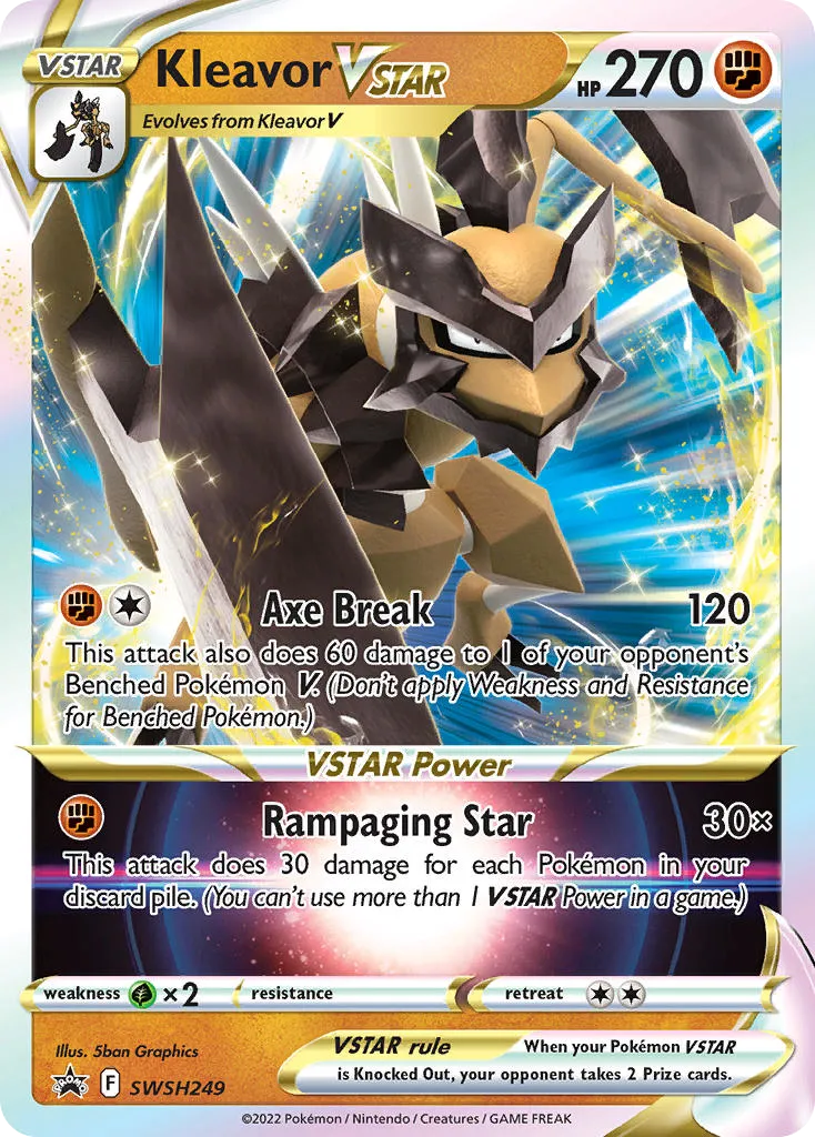 2019 SWSH Black Star Promos Kleavor VSTAR #SWSH249 card image